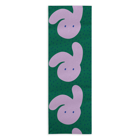 Camilla Foss Pebbles and Rabbit Yoga Towel