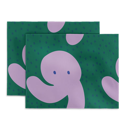 Camilla Foss Pebbles and Rabbit Placemat