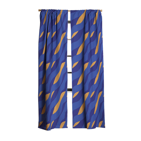 Camilla Foss Pebbles in Stream Blackout Window Curtain