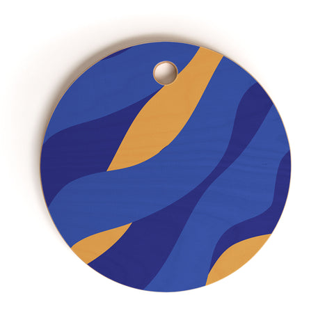 Camilla Foss Pebbles in Stream Cutting Board Round