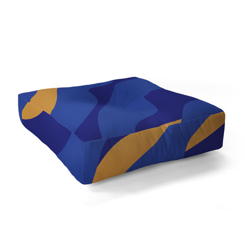 Camilla Foss Pebbles in Stream Floor Pillow Square