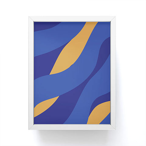 Camilla Foss Pebbles in Stream Framed Mini Art Print