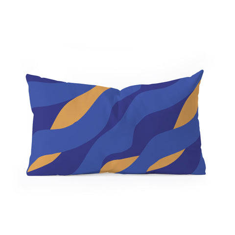 Camilla Foss Pebbles in Stream Oblong Throw Pillow