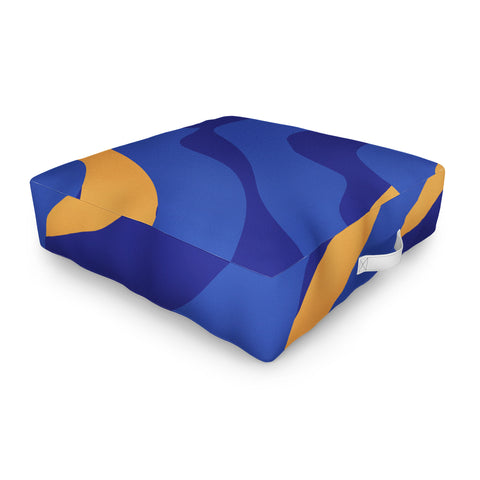 Camilla Foss Pebbles in Stream Outdoor Floor Cushion