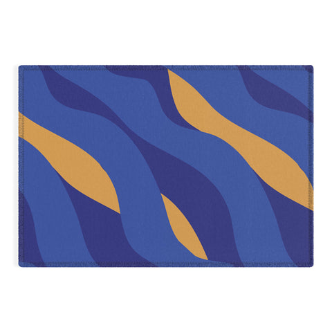 Camilla Foss Pebbles in Stream Outdoor Rug