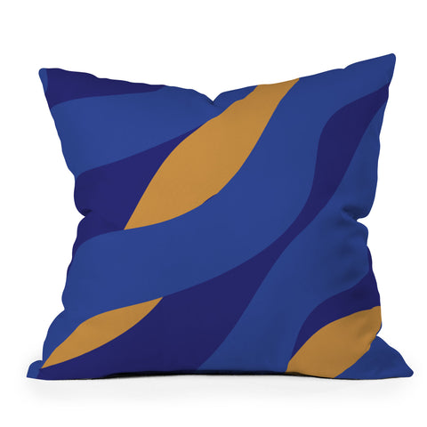 Camilla Foss Pebbles in Stream Throw Pillow