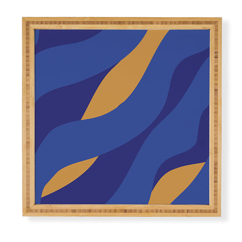 Camilla Foss Pebbles in Stream Framed Wall Art