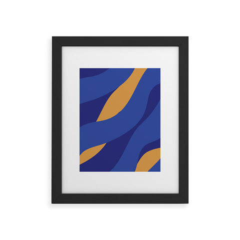 Camilla Foss Pebbles in Stream Framed Art Print