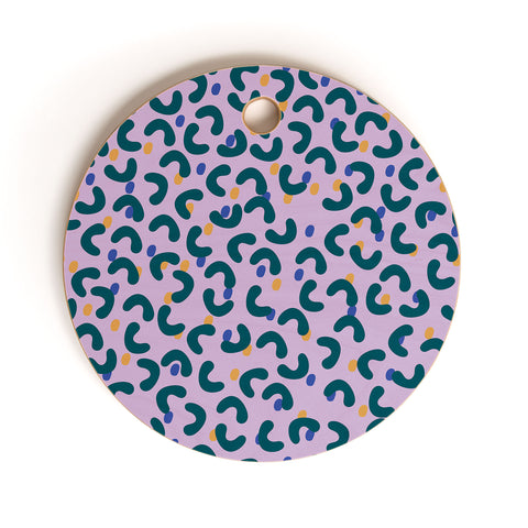 Camilla Foss Pebbles Mix Cutting Board Round