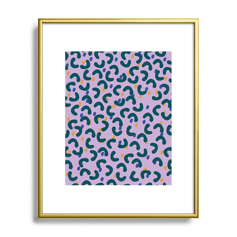 Camilla Foss Pebbles Mix Metal Framed Art Print