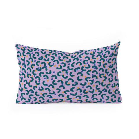 Camilla Foss Pebbles Mix Oblong Throw Pillow