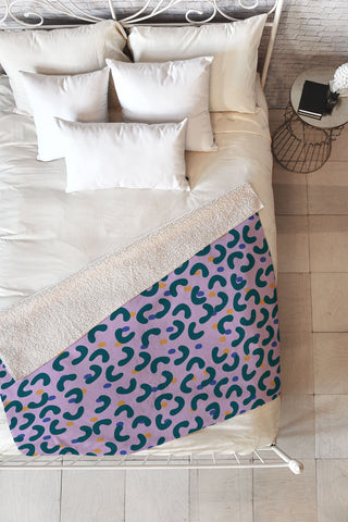 Camilla Foss Pebbles Mix Fleece Throw Blanket