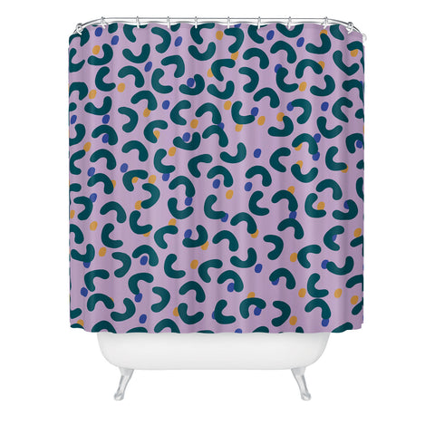 Camilla Foss Pebbles Mix Shower Curtain