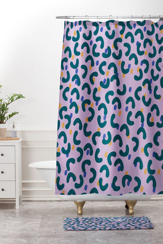 Camilla Foss Pebbles Mix Shower Curtain And Mat
