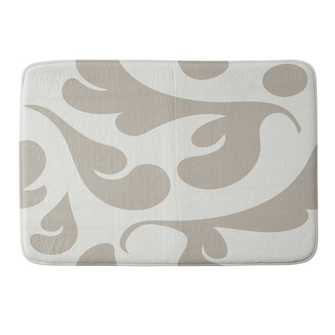 Camilla Foss Playful Gray Memory Foam Bath Mat