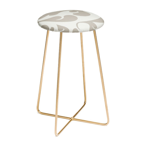 Camilla Foss Playful Gray Counter Stool