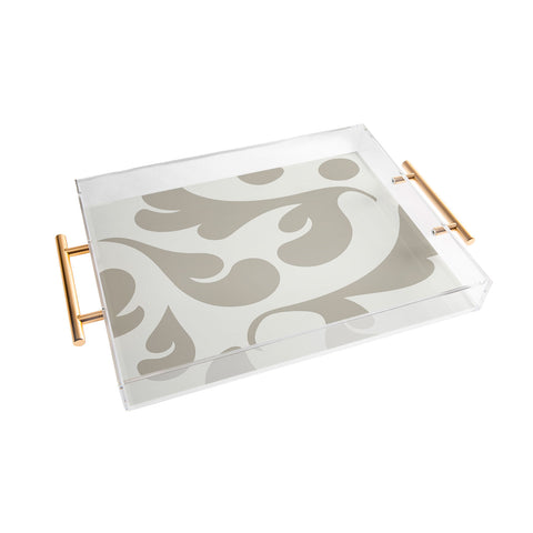 Camilla Foss Playful Gray Acrylic Tray