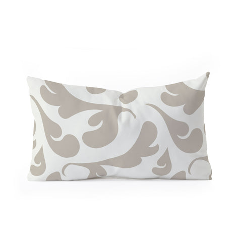 Camilla Foss Playful Gray Oblong Throw Pillow