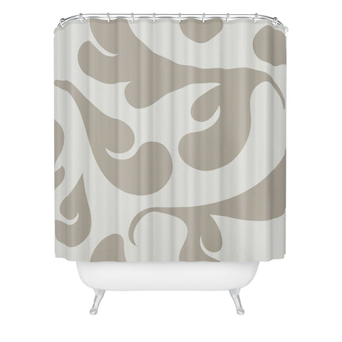 Camilla Foss Playful Gray Shower Curtain