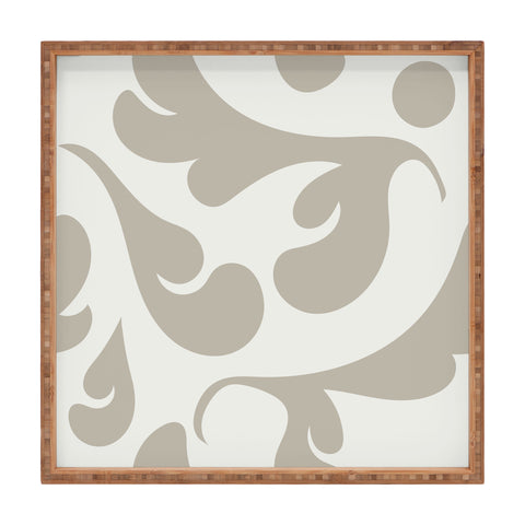 Camilla Foss Playful Gray Square Tray
