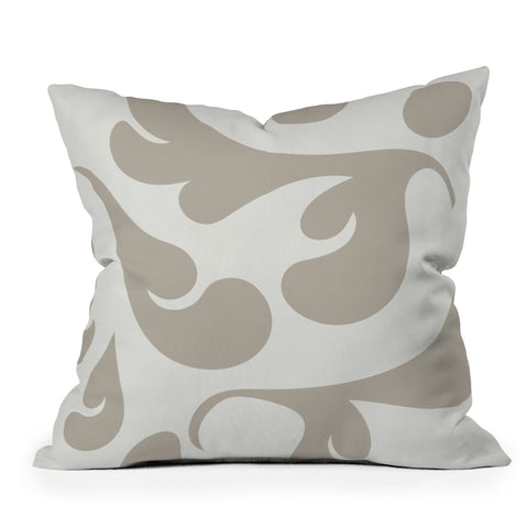 Camilla Foss Playful Gray Outdoor Throw Pillow