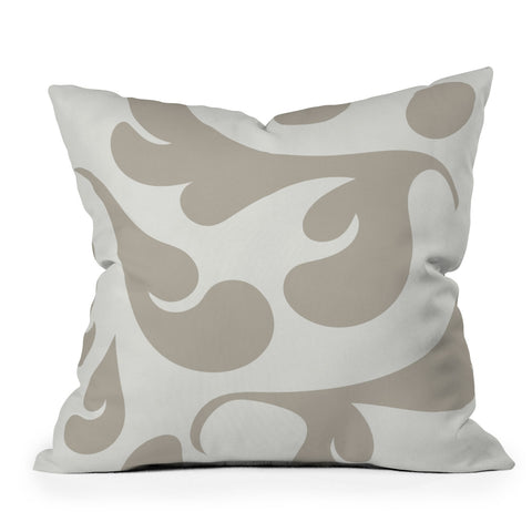Camilla Foss Playful Gray Outdoor Throw Pillow