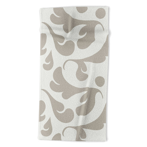Camilla Foss Playful Gray Beach Towel