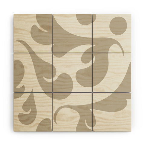 Camilla Foss Playful Gray Wood Wall Mural