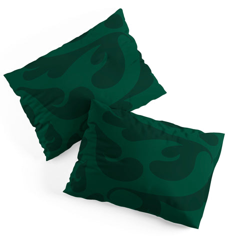 Camilla Foss Playful Green Pillow Shams