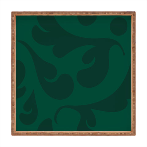 Camilla Foss Playful Green Square Tray