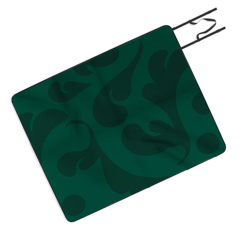 Camilla Foss Playful Green Picnic Blanket