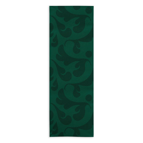 Camilla Foss Playful Green Yoga Towel