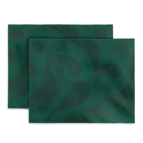Camilla Foss Playful Green Placemat