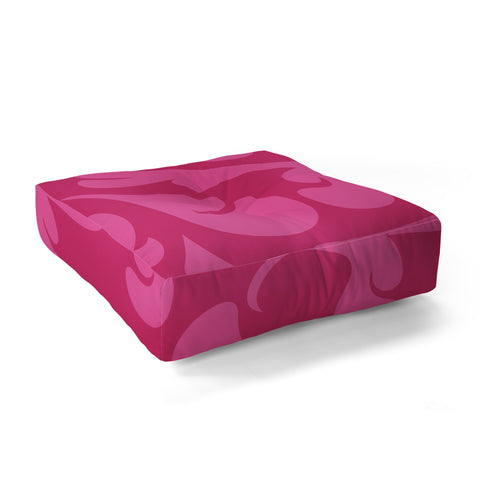 Camilla Foss Playful Pink Floor Pillow Square