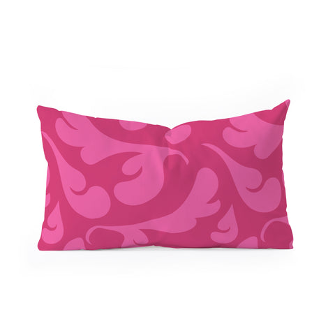 Camilla Foss Playful Pink Oblong Throw Pillow