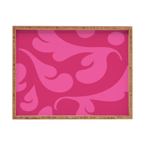 Camilla Foss Playful Pink Rectangular Tray