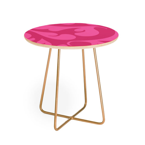 Camilla Foss Playful Pink Round Side Table
