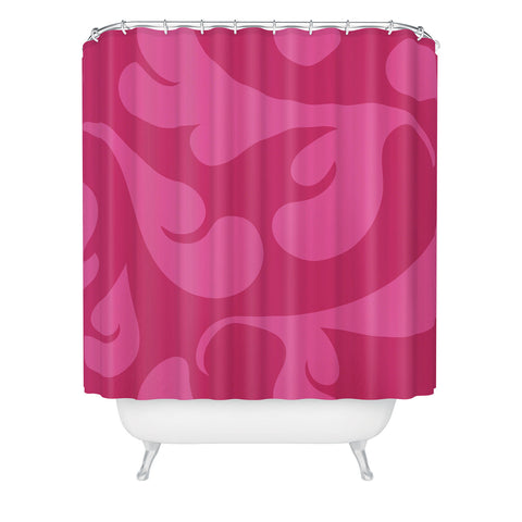 Camilla Foss Playful Pink Shower Curtain