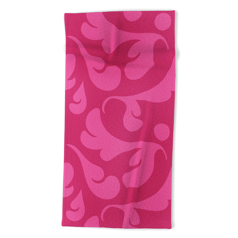 Camilla Foss Playful Pink Beach Towel