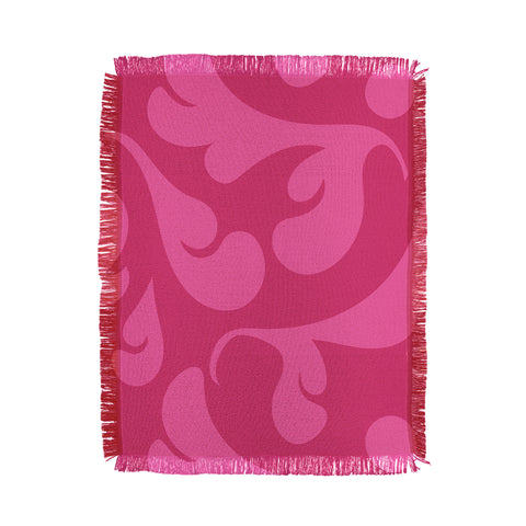 Camilla Foss Playful Pink Throw Blanket