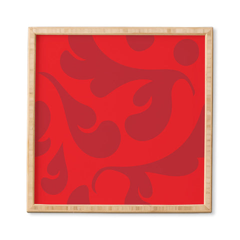 Camilla Foss Playful Red Framed Wall Art
