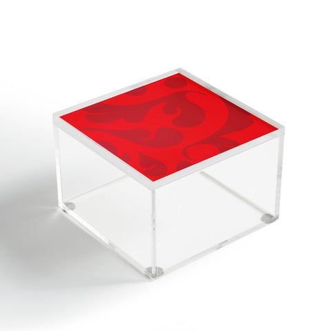 Camilla Foss Playful Red Acrylic Box