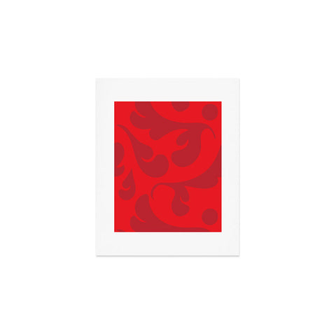 Camilla Foss Playful Red Art Print