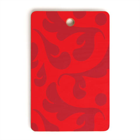 Camilla Foss Playful Red Cutting Board Rectangle