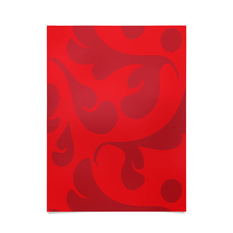 Camilla Foss Playful Red Poster