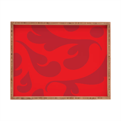Camilla Foss Playful Red Rectangular Tray