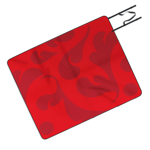 Camilla Foss Playful Red Picnic Blanket