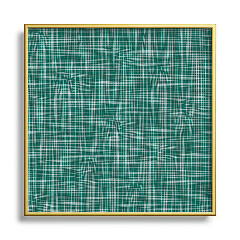 Camilla Foss Scandi Linen Square Metal Framed Art Print