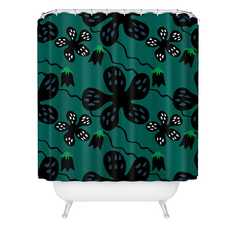 Camilla Foss Scandi Meadow Shower Curtain