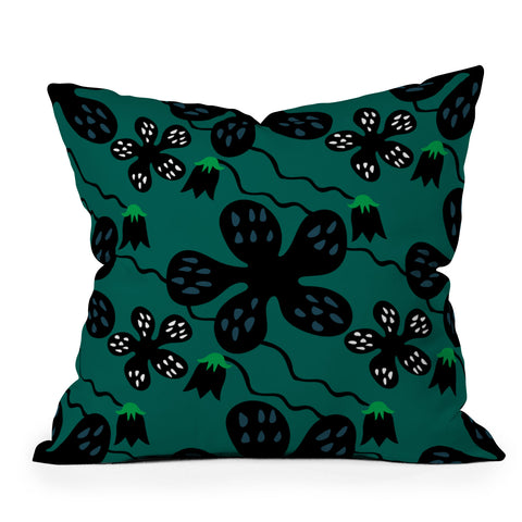 Camilla Foss Scandi Meadow Throw Pillow